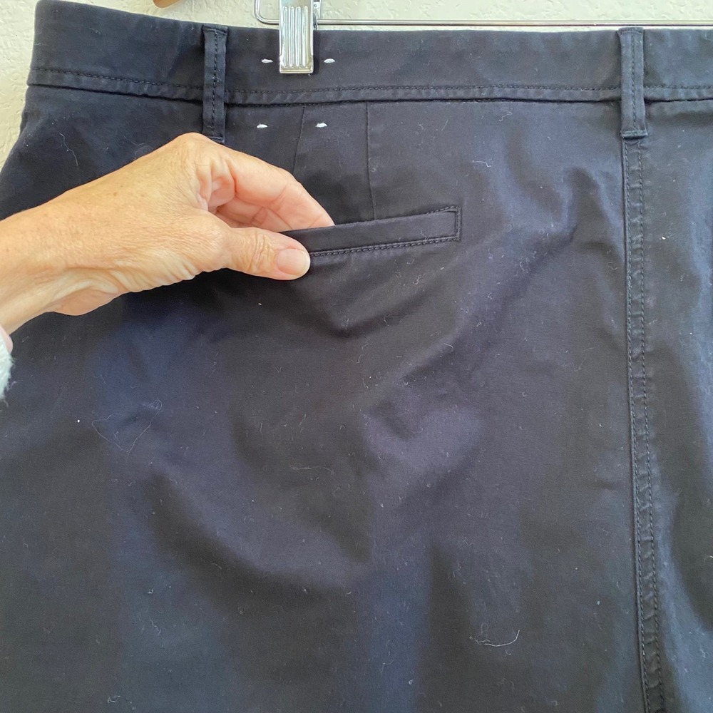 TALBOTS Relaxed Chino Shorts Navy Blue Size 22WP 16 Inch Length - Picture 6 of 11
